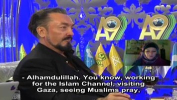 Mr. Adnan Oktar' s Live Conversation with the English TV Programmer and Journalist Ms. Lauren Booth on A9 TV (7 January 2012; 20:00)