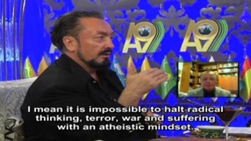 Mr. Adnan Oktar's live talk with the adviser to the Israeli Ministry of Defense, Dr. Ely Karmon on A9 TV (17 January 2012; 22:00)