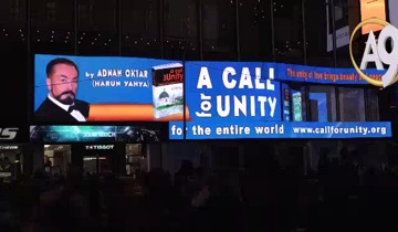 Adnan Oktar's Message for 'A Call for Unity' at the Times Square in New York