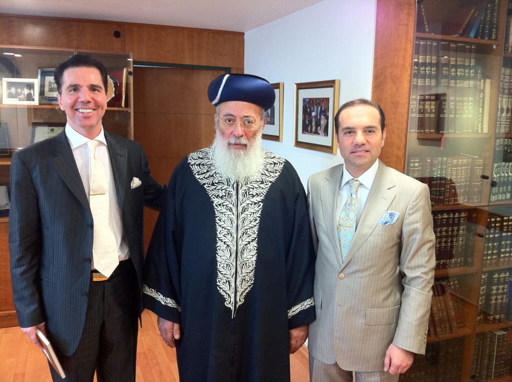 14 Eylül 2011 – İsrail Sefarad Başhahamı Shlomo Moshe Amar ile temsilcilerinizin görüşmesi
