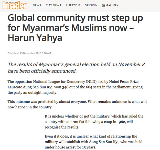 Myanmar Müslümanları için Tüm Dünya’nın Harekete Geçme Zamanı