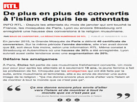Fransız RTL Radyosu: Charlie Hebdo sonrası Fransa’da İslam’ı seçenlerin sayısı arttı
