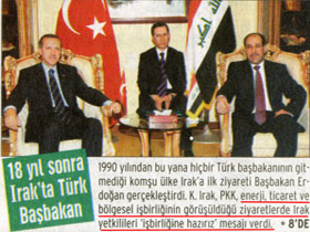 18 yıl sonra Irak'ta Türk Başbakan