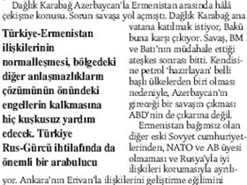 Türkiye-Ermenistan ilişkilerinde düzelme bölgeye iyi gelir