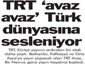 TRT Avaz Türk dünyasına sesleniyor