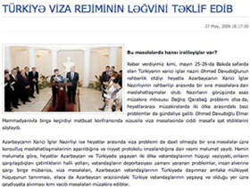 Azerbaycan-Türkiye arasındaki vize işlemlerinin kaldırılması görüşülüyor