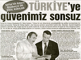 Türkiye'ye güvenimiz sonsuz