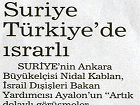 Suriye Türkiye'de ısrarlı
