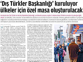 'Dış Türkler başkanlığı' geliyor
