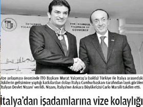 Visa facilitation from Italy to Turkish businessmen