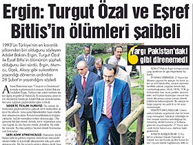 Adalet Bakanı: Özal ve Bitlis'in ölümleri şaibeli