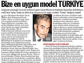 Türkiye Arap ülkeleri için önemli bir model