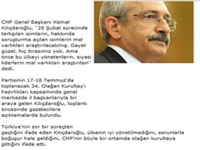 CHP lider Kılıçdaroğlu’nun 34. Olağan Kurultay Önc