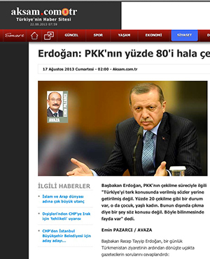 Mr. Erdoğan: PKK still has not gone off the borders