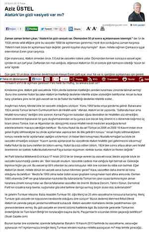 Aziz Üstel: According to the bequest of Ataturk, Turkish-Islamic Union will be established
