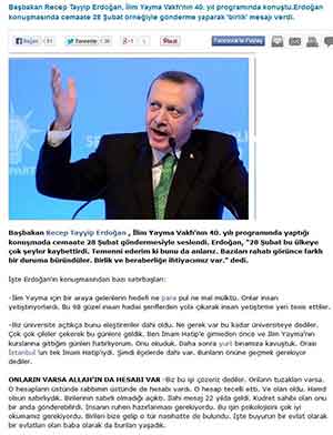 Mr. Erdogan: One single person comes along and the flow of history changes