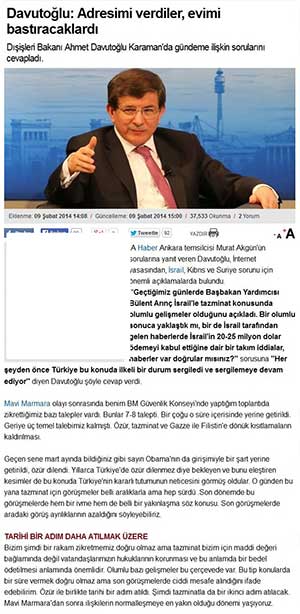 Mr. Davutoglu: There Is Press Ethics; There Should Also Be Internet Ethics