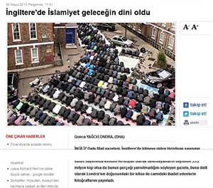 Daily Mail:  İslamiyet Geleceğin Dini Oldu