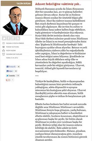 Mr Yalcın Akdoga: The Notion of Brotherhood and So