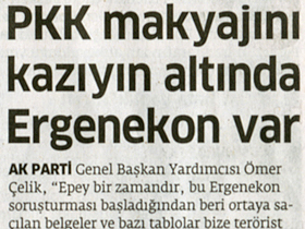 PKK makyajını kazıyın altında İddia edilen Ergenekon var