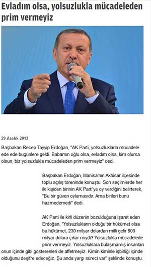 Başbakan Erdoğan: Yolsuzlukla Mücadeleden Prim Ver