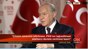Sayın Devlet Bahçeli: “PKK Silahlarını Betona Gömm