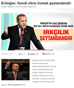Erdoğan: Kendi Irkını Övmek Şeytandandır 