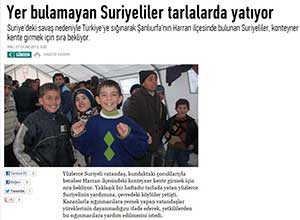 Turkish citizens ran for help to the Syrians