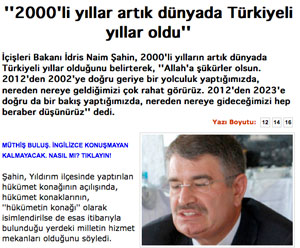 The era starting with the year 2000 is indeed the era of Turkey across the world