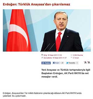 Erdoğan: Türk Milleti Bir Irkı Değil, Vatandaşlığı Tanımlıyor