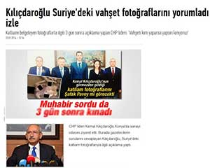 Mr. Kılıçdaroğlu: We Condemn the Opression in Syri