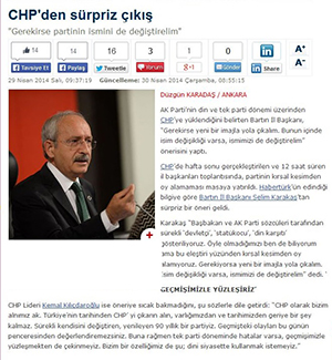 CHP Provincial Chairman Mr. Karakas: If Necessary,