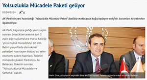 AK Parti’den Yolsuzlukla Mücadele Paketi