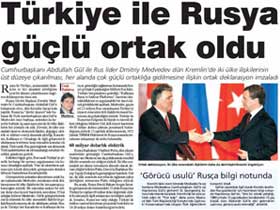Rusya, Türkiye'nin bölgedeki faaliyetlerini olumlu bulduğunu ve Türkiye ile ittifakı istediğini ifade etti