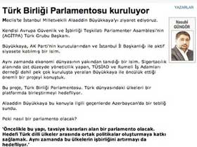 Türk Birliği parlamentosu kuruluyor