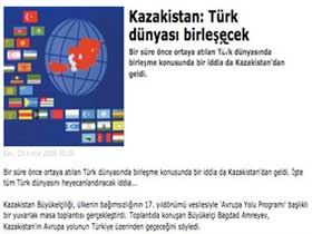 Kazakistan'dan 'Türk dünyası birlik olsun' çağrısı
