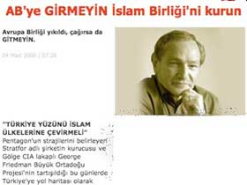 Stratfor'un başkanı, Türkiye İslam Birliği'ni kursun açıklamasında bulundu