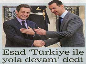 Esad 'Türkiye ile yola devam' dedi