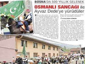 Osmanlı Sancağı halen Bosna'da