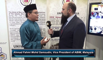 Ahmad Fahmi Mohd Samsudin, vice President of Abim speaks for A9 TV