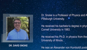 Dr. David Snoke, Professor of Physics and Astronomy 
