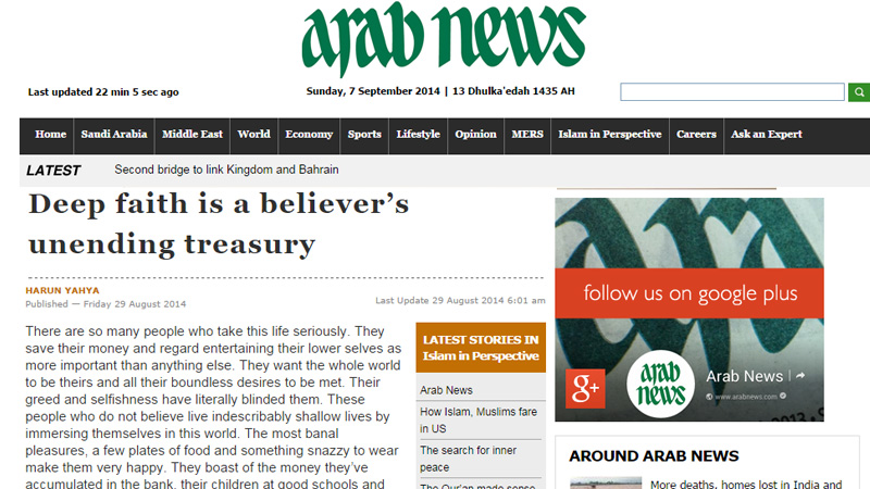 Derin iman mümin için tükenmez bir hazinedir...  ||Arab News