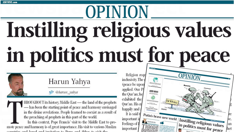Instilling religious values in politics must for peace || Arab News