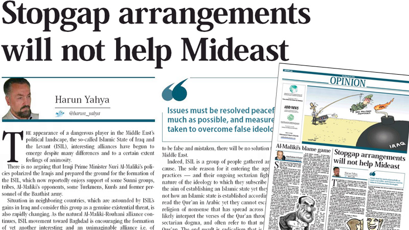 Stopgap arrangements will not help Mideast || Arab News