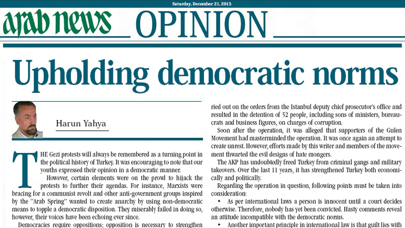 Upholding democratic norms || Arab News
