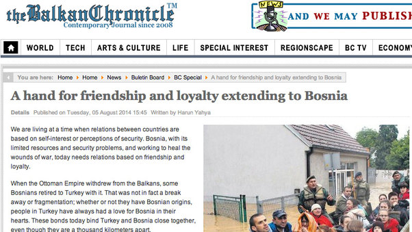 A hand for friendship and loyalty extending to Bosnia || The Balkan Chronicle