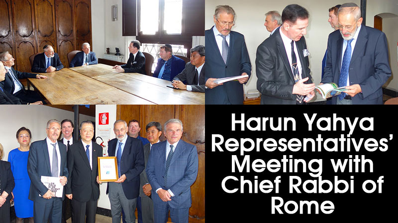 Harun Yahya Representatives’ Meeting with Chief Rabbi of Rome