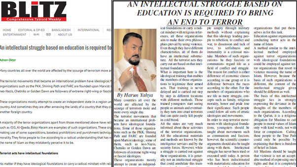 An intellectual struggle based on education is required to bring an end to terror || Weekly Blitz & Urdu Times