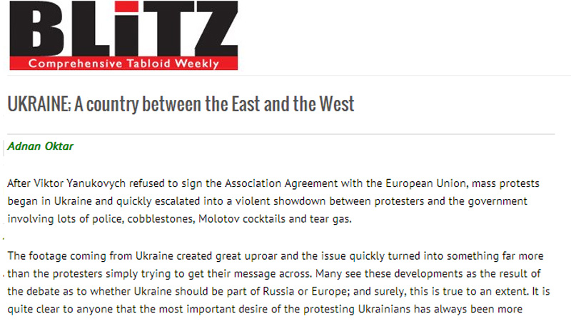 UKRAINE; A country between the East and the West || Blitz
