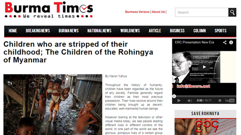 Children who are stripped of their childhood; The Children of the Rohingya of Myanmar || Burma Times